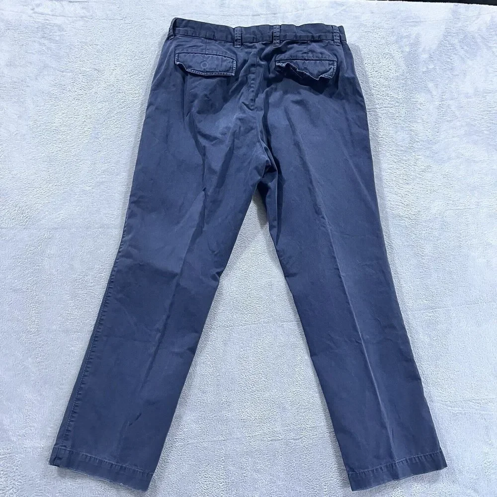 Banana Republic Straight‎ Fit Pants Men's 33x30 Chino Blue Preppy